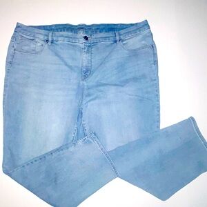 Chico's Light Blue Women Girlfriend Cropped Jeans